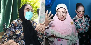 8 Potret Connie Sutedja Histeris Lepas Kepergian Almarhumah Nani Wijaya, Takziah Pakai Kursi Roda