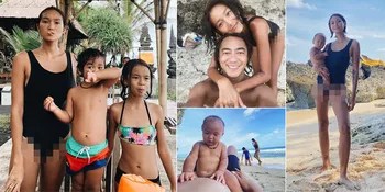8 Potret Dominique Diyose Pakai Swimsuit di Pantai, Tetap Cantik & Hot Meski Sudah Punya 3 Anak