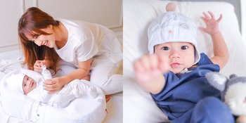 8 Potret Francesco Liam Anak Louise Anastasya, Bayi Ganteng Berdarah Italia - Matanya Bulat dan Lebar