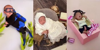 8 Potret Gemas Baby Moana Anak Ria Ricis dan Teuku Ryan Saat Newborn Photoshoot, Masih Bayi Sudah Menyelam di Laut - Ikut Pengajian