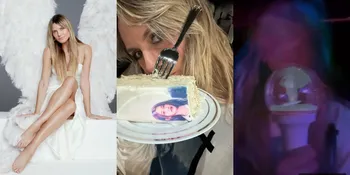 8 Potret Heidi Klum Nonton Konser IVE di Los Angeles, Bawa Lightstick - Ikut Sing Along lagu ELEVEN!