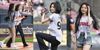 8 Potret Ian dan Jiwoo Hearts2Hearts di Pertandingan Baseball LG Twins, Jamsil Stadium Banjir Visual