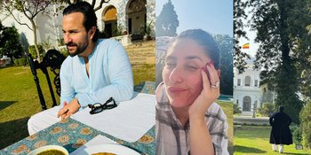 8 Potret Kareena Kapoor Temani Saif Ali Khan Makan Siang di Istana Pataudi, Aura Bangsawan Memang Beda