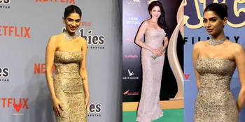 8 Potret Khushi Kapoor Pakai Dress Mendiang Sridevi di Premiere Film Debutnya di Bollywood, Berasa Ditemani Ibu