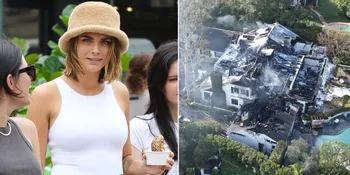8 Potret Kondisi Rumah Mewah Ratusan Miliar Cara Delevingne yang Ludes Terbakar Si Jago Merah