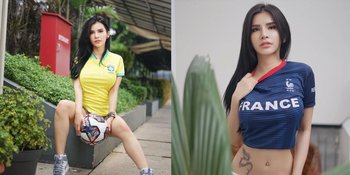 8 Potret Maria Vania Ikut Ramaikan Piala Dunia Qatar 2022, Penampilan Sexy Jadi Sorotan