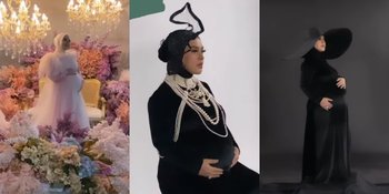 8 Potret Maternity Shoot Aisyahrani Adik Syahrini, Sang Ibu Petir Secantik Bidadari di Antara Bunga-bunga - Bak Lady Boss Saat Pakai Outfit All Black