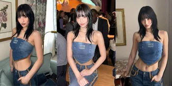 8 Potret Momo TWICE Pamer ABS Sempurna di Event Miu Miu Fashion Week 2024