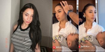 8 Potret Nikita Willy Tetap Gendong Sendiri Anaknya Meski Sedang Didandani, Bikin Netizen Salut - Dekap Erat Baby Issa Sambil Berdiri