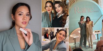 8 Potret Pesona Cantik Raisa di Event Launching Brand Makeup Miliknya, Pakai Nama Tengah Zalina
