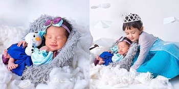 8 Potret Photoshoot Anak-Anak Kartika Putri yang Menggemaskan, Bertema 'FROZEN' - Kompak Cosplay Bak Anna dan Elsa Lengkap dengan Mahkota