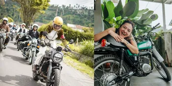 8 Potret Poppy Sovia Saat Geluti Hobi Naik Moge, Cerita Pernah Motoran Hingga Ribuan Kilo