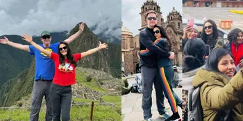 8 Potret Preity Zinta Liburan ke Machu Pichu Bareng Suami, Mendadak Jumpa Fans di Peru