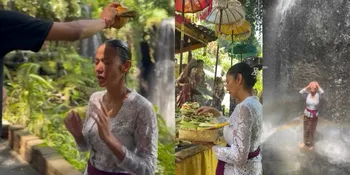 8 Potret Shanty Lakukan Ritual Melukat di Bali, Bersihkan dan Sucikan Jiwa - Jalani Upacara Sepenuh Hati