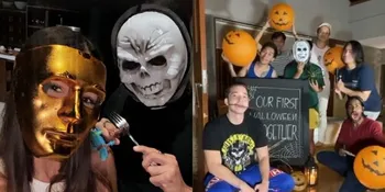 8 Potret Stefan William dan Ria Andrews Rayakan Halloween Bersama, Kompak Pakai Topeng - Banjir Hujatan Netizen