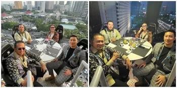 8 Potret Tommy Soeharto Nikmati Restoran Melayang yang Lagi Ngehits Bareng Sang Putra, Harga Sekali Makannya Bikin Melongo