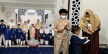 8 Potret Ulang Tahun Putra Bungsu Marcella Zalianty, Gelar Pengajian dan Doa Bersama Anak Yatim Piatu di Masjid