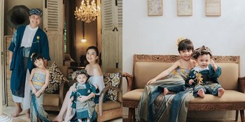 9 Foto Pemotretan Keluarga Chelsea Olivia dan Glenn Alinskie Kompak Pakai Busana Adat Bali, Cantiknya Nastusha Jadi Sorotan