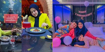9 Potret Anniversary Pernikahan Fairuz A Rafiq dan Sonny Septian di Bali, King Faaz Beri Hadiah Tak Terduga - Dinner Romantis Bikin Baper