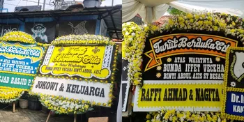 9 Potret Karangan Bunga untuk Bunda Iffet di Rumah Duka, Ada Deretan Artis, Pejabat hingga Presiden RI