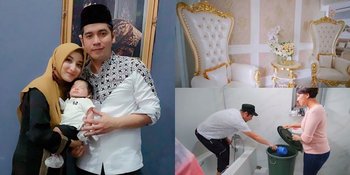 9 Potret Rumah Ricky Perdana 'Tukang Ojek Pengkolan', Mewah Serba Putih dan Emas - Tetap Sederhana Pakai Gayung Meski Kamar Mandi Dilengkapi Bathtub