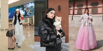 Ajak Chanel ke Luar Negeri, 8 Potret Gaya Liburan Sabrina Chairunnisa Bareng Anabul di Korea - Gemas Saat Kompakan Pakai Hanbok