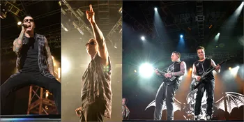 Aksi Panggung Menggila Avenged Sevenfold, Bikin Fallen Histeris!