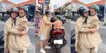Bali Life, 8 Potret Jennifer Bachdim Pakai Jas Hujan Saat Dibonceng Naik Motor - Malah Diminta Spill Merek