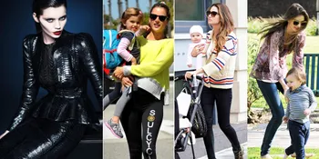Beginilah Gaya Para Supermodel Seksi Saat Mengasuh Anak
