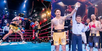 Bertarung Secara Gentle, Ini 8 Potret Jerinx SID Adu Tinju Melawan Uus di Atas Ring