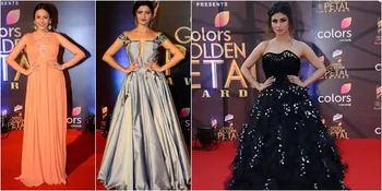 Best Dress Colors Golden Petal Awards 2017, Mouni Roy Cantik!