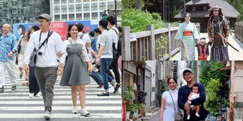 Bobby Tince Bawa Keluarga Liburan ke Jepang, Kompak Pakai Kimono