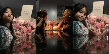 Bukan Bersama Kekasih, 8 Potret Gading Marten Rayakan Hari Valentine Bareng Gempi - Beri Buket Bunga Hingga Nikmati Candle Light Dinner