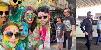 Candid Bollywood of The Week, Preity Zinta dan Priyanka Chopra Rayakan Festival Holi di Los Angeles