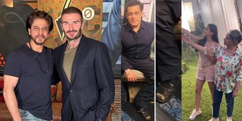Candid Bollywood of The Week, Salman Khan Pakai Sepatu Butut Kala Wawancara - SRK Ketemu David Beckham