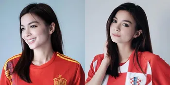 Cantiknya Sandra Olga Saat Pakai Jersey Bola, Bikin Pria Cinta!