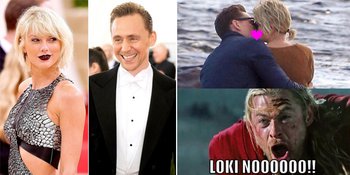 Ciuman, Taylor Swift & Tom Hiddleston Jadi Meme Lucu Bikin Ngakak