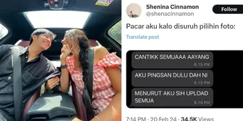 Cowok Spek AU! Potret Kebucinan Angga Yunanda Kepada Shenina Cinnamon, 'Pingsan' Lihat Kecantikan Pacarnya