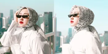 Deretan Potret Kece Dian Pelangi Pakai Doodle Scarf, Netizen : Fabulous Outfit!
