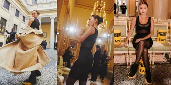 Dijuluki Iconic Queen, 10 Potret Hwasa MAMAMOO Hadiri Milan Fashion Week - Curi Perhatian Pakai Gaun Transparan
