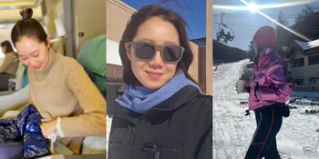 Ditinggal Suami Wamil, 10 Potret Gong Hyo Jin Nikmati Liburan Seorang Diri - Asyik Main Ski dan Wisata Kuliner