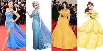 FOTO 11 Seleb Cantik Hollywood Pakai Busana Mirip Princess Disney