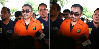 FOTO: Aa Gatot Datangi Polda Metro Jaya Untuk Pemeriksaan Senjata