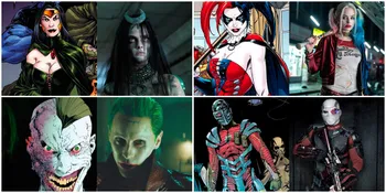 FOTO: Antara Film & Komik, Ini Perbedaan Karakter 'SUICIDE SQUAD'