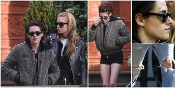 FOTO: Bareng 'Pacar Baru', Wajah-Lutut Kristen Stewart Penuh Luka