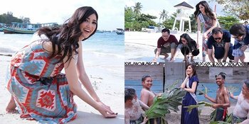 [FOTO] Berbagai Aksi Sosial Sonia Fergina di Belitung