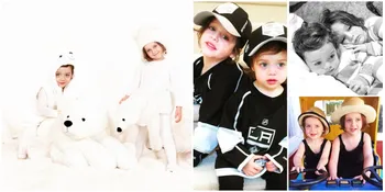FOTO: Bermata Bulat, 2 Jagoan Ganteng Rachel Zoe Bikin Gemas!