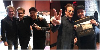 FOTO: Di New York, Gading Marten Ketemu dan Ngobrol Sama Bono U2