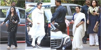 FOTO: Doa Untuk Mendiang Ayah Rani Mukherjee, Kajol Datang