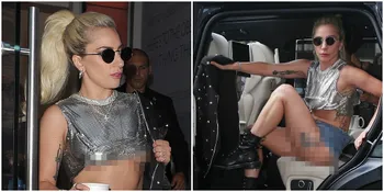 FOTO: Ekspos Underboob & Hotpants Super Mini, Lady Gaga Hot Abis